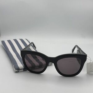 J.Crew Mallorca Cat Eye Sunglasses H8908 BK0001 UVA UVB Protection with Pouch
